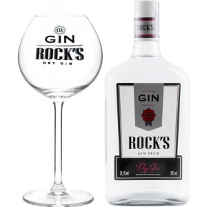 Gin Rock's Dry + Taça - 995mL