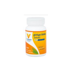 Ginkgo Biloba Extract 120mg The Vitamin Shoppe Herb (60 Cápsulas)