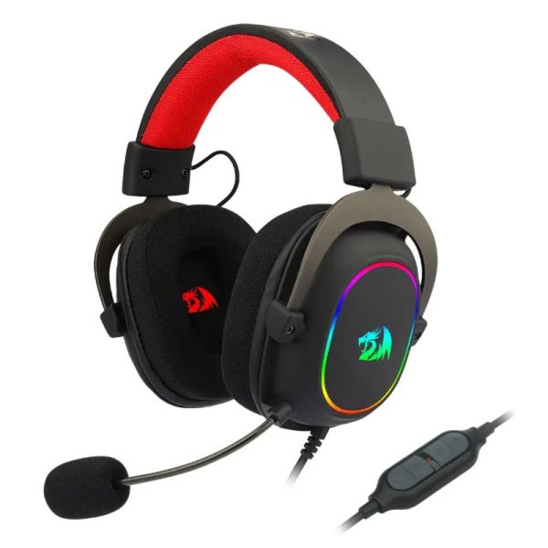 Headset Gaming Redragon Zeus-X H510-RGB - Preto (Com Fio)