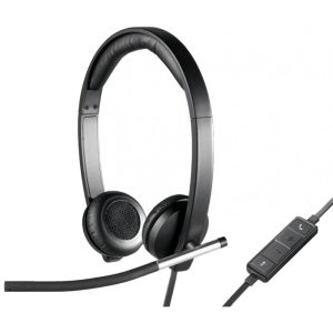 Headset Stereo Logitech H650e 981-000518 - Preto