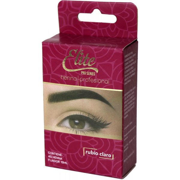 Henna para Sobrancelhas Elite Pro Series 4g + Fixing Lotion 15mL - Loiro Claro