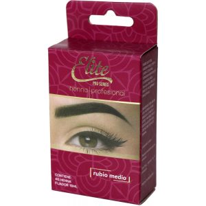 Henna para Sobrancelhas Elite Pro Series 4g + Fixing Lotion 15mL - Loiro Médio