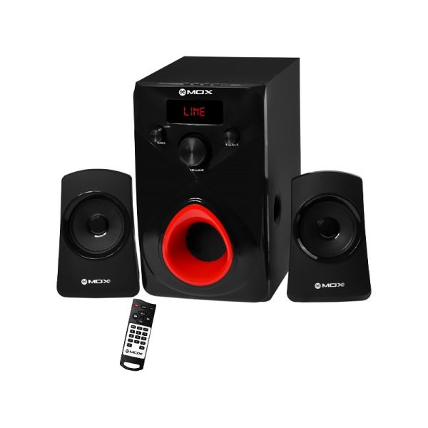 Home Theater MOX MO-H2021 2.1 Canais BT/USB/SD Bivolt - Vermelho