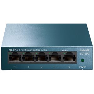 Hub Switch TP-Link LiteWave TL-LS105G 5 Portas 10/100/1000Mbps