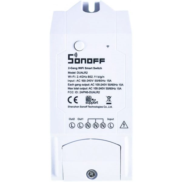 Interruptor De Luz Smart Sonoff Dual R2