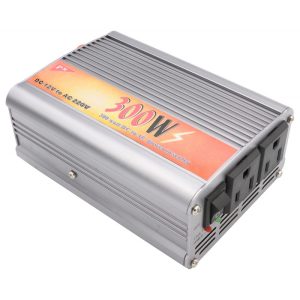 Inversor de Voltagem para Carro Power Inverter 12V a 220V 300W - Prata