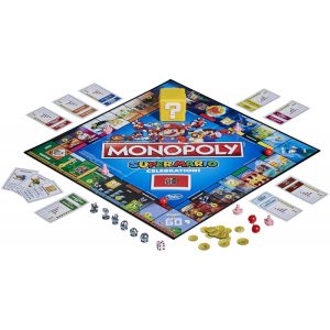 Jogo de Tabuleiro Monopoly Super Mario Hasbro Gaming E9517 2-6 Jogadores