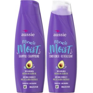 Kit Aussie Miracle Moist Shampoo + Condicionador - 360mL