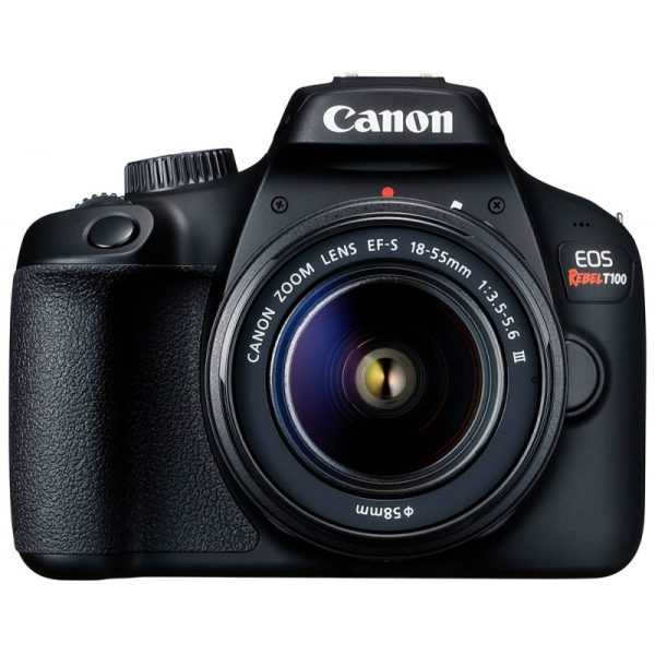 Kit Câmera Canon EOS Rebel T100 18 Megapixels com Lente EF-S 18-55 III