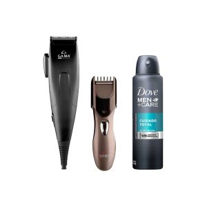 Kit Corta Cabello GA.MA Power Pack 29 + Desodorante Dove Men+Care