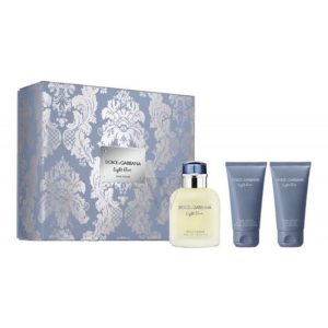 Kit Perfume Dolce & Gabbana Light Blue EDT 125mL + Shower 50mL + After 50mL Masculino