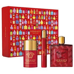 Kit Perfume Versace Eros Flame EDP 100mL + 10mL + Desodorante 75mL - Masculino