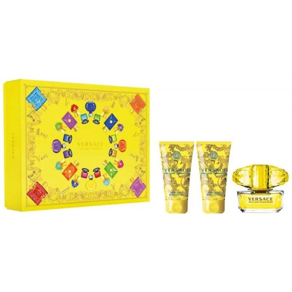 Kit Perfume Versace Yellow Diamond EDT 90mL - Feminino
