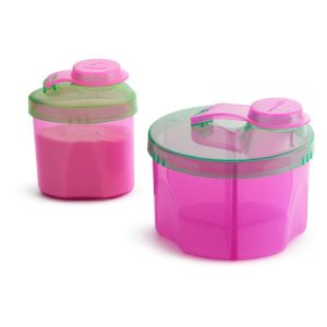 Kit Potes Dosadores Munchkin - Rosa/Verde 2 Peças