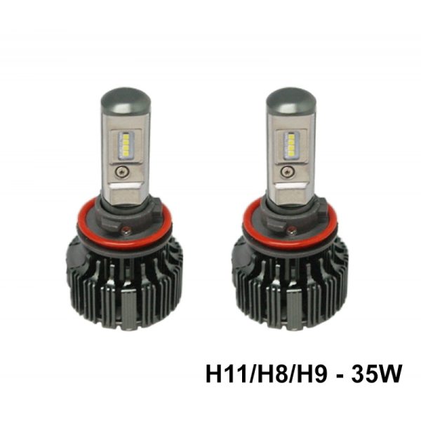 Lâmpada Ultra LED M1 H11/H8/H9 35Watts 6200k Luz Branca