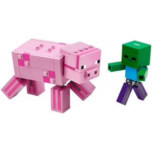 Lego Minecraft Porco com Bebê Zumbi - 21157 (159 Peças)