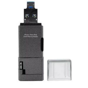 Leitor de Memoria S3+ S3SPM0016GY USB Lightning com Memoria MicroSD 16GB