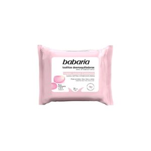Lenço Demaquilante Babaria Rosa Mosqueta + Vitamina E (25 Unidades)