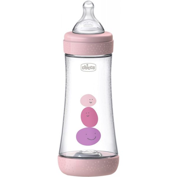 Mamadeira Chicco PERFECT5 4m+ (300ml) - Rosa