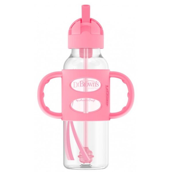 Mamadeira Transição Dr. Brown's Milestones SB81101 - 250mL (Rosa)