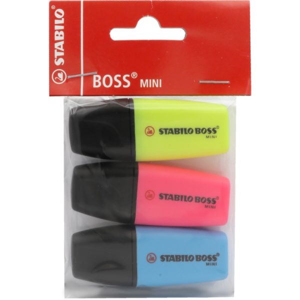 Marca Textos Stabilo Boss Mini 07/3-12 - (3 cores)