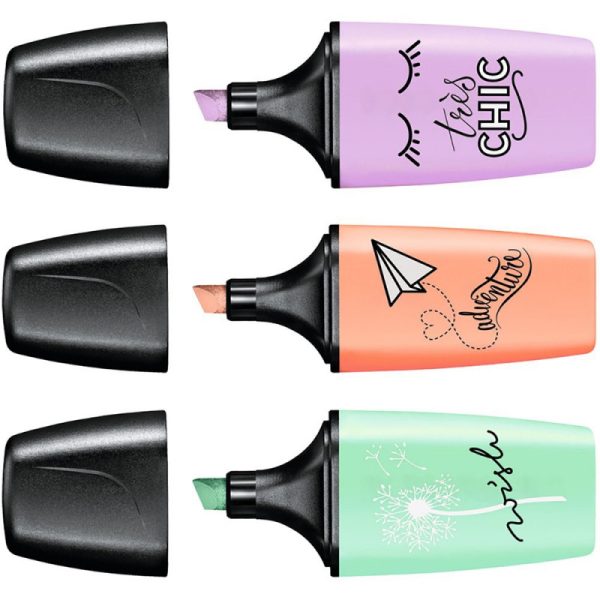 Marcador Stabilo Boss Mini Pastel Love 07/03-47 (3 cores)