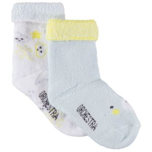 Meias para bebê Orchestra ANANKU-BLC Masculina (2 Pares)