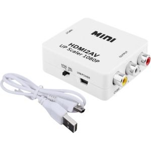 Mini Conversor HDMI a RCA HDMI2AV 1080P