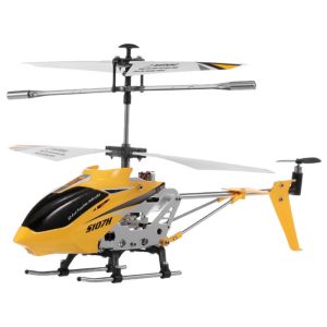 Mini Helicóptero RC Syma S107H 3 Canais 2.4GHz com Função Hover Amarelo