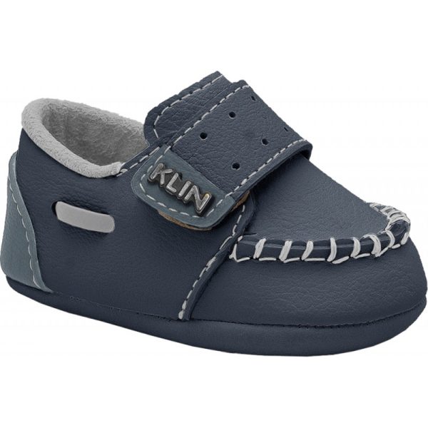 Mocassim para Bebé KLIN 208 - Azul jeans