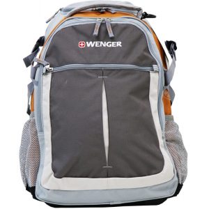 Mochila com Rodas Wenger SA1385 Cinza/Laranja