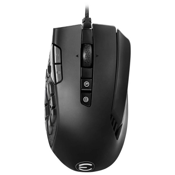 Mouse Gaming com Fio EVGA X15 16000DPI MMO (904-W1-15BK-KR)
