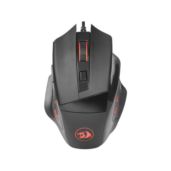 Mouse Gaming Redragon Phaser M609 com Fio Preto/Vermelho