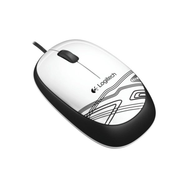 Mouse Logitech com fio M105 910-003138 Branco