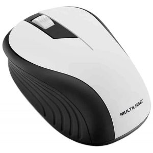 Mouse sem Fio Multilaser MO216 1200 dpi Preto/Branco