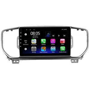 Multimídia Hetzer A1 Android 10 Tela de 9" Kia Sportage 2018 - Prata