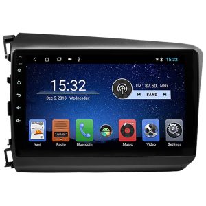 Multimídia Hetzer S700 Tela de 9" Honda Civic 2012/15 Android 7.1 Cinza