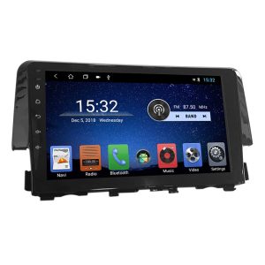 Multimídia Hetzer S700 Tela de 9" Honda Civic 2017/2021 Preto