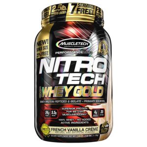 Muscletech Performance Nitro Tech 100% Whey Gold French Vanilla Crème 1.13Kg