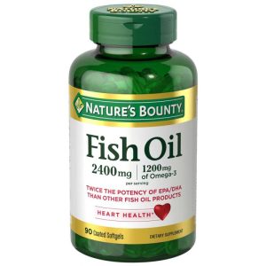 Natures Bounty Fish Oil 2400mg/1200mg of Omega-3 90 Capsulas