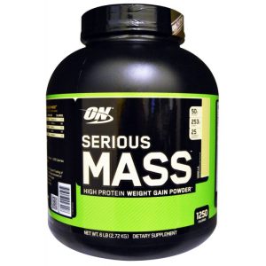 Optimum Nutrition Serious Mass Alta proteína para Ganho de Peso- Vanilla 6lb (2