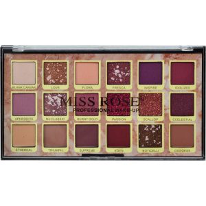Paleta de Sombras Miss Rose 7001-437M1 - 18 Cores