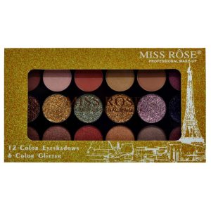 Palette de Sombra Miss Rôse Color Glitter - 7001-082M1