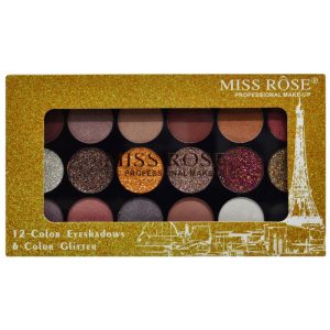 Palette de Sombra Miss Rôse Color Glitter - 7001-082M2
