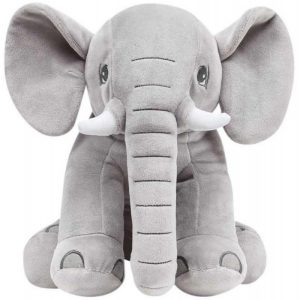 Pelúcia Elefantinho Buba 10742 Cinza (30cm de altura)