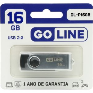 Pendrive GoLine 16GB 2.0 GL-P16GB Preto