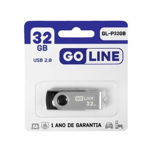 Pendrive GoLine 32GB 2.0 GL-P32GB Preto