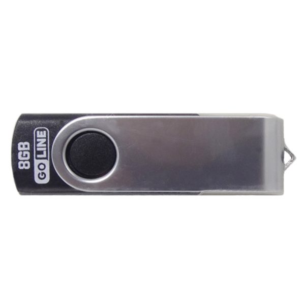 Pendrive GoLine 8GB 2.0 GL-8GB Preto/Prata