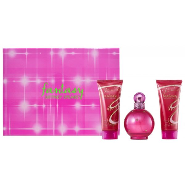 Perfume Britney Spears Fantasy EDP 100mL + Gel Shower 100mL +  Body 100mL Feminino