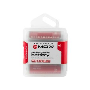 Pilha MOX AA Recarregável 5000mAh MOB4AA50 (4 Unidades)